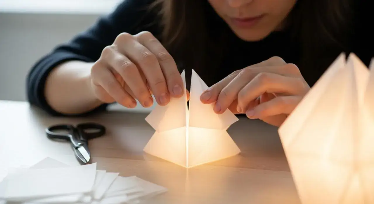 r&oacute;żne rodzaje papieru do abażur&oacute;w DIY