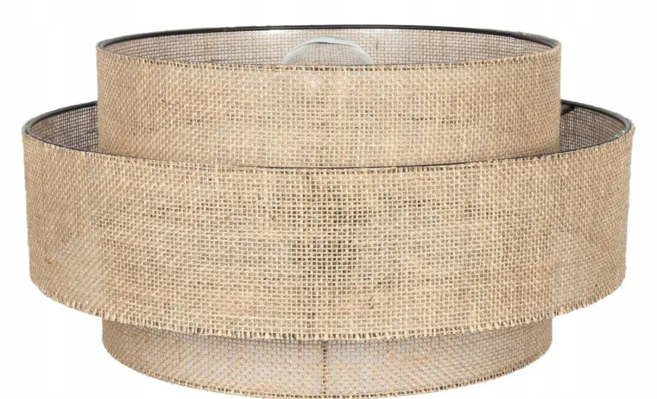 Abażury z r&oacute;żnych materiał&oacute;w: len, welur, rattan