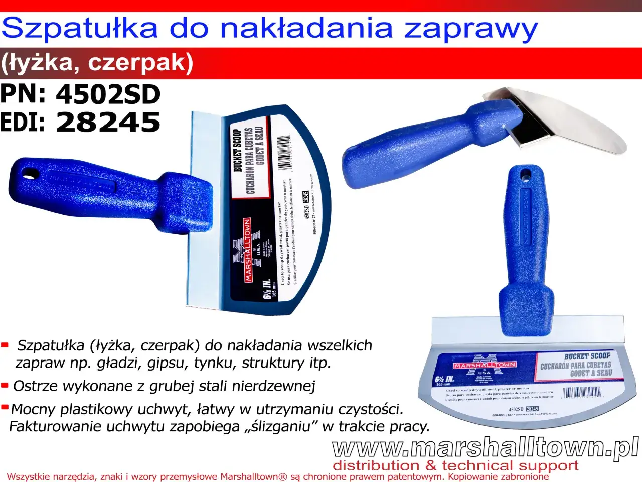 narzędzia do nakładania tynku dekoracyjnego