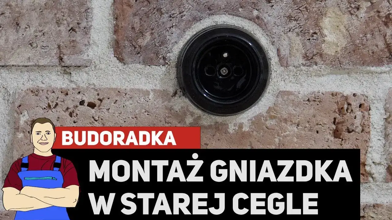 gniazdko elektryczne w kamieniu dekoracyjnym estetyczne wykończenie